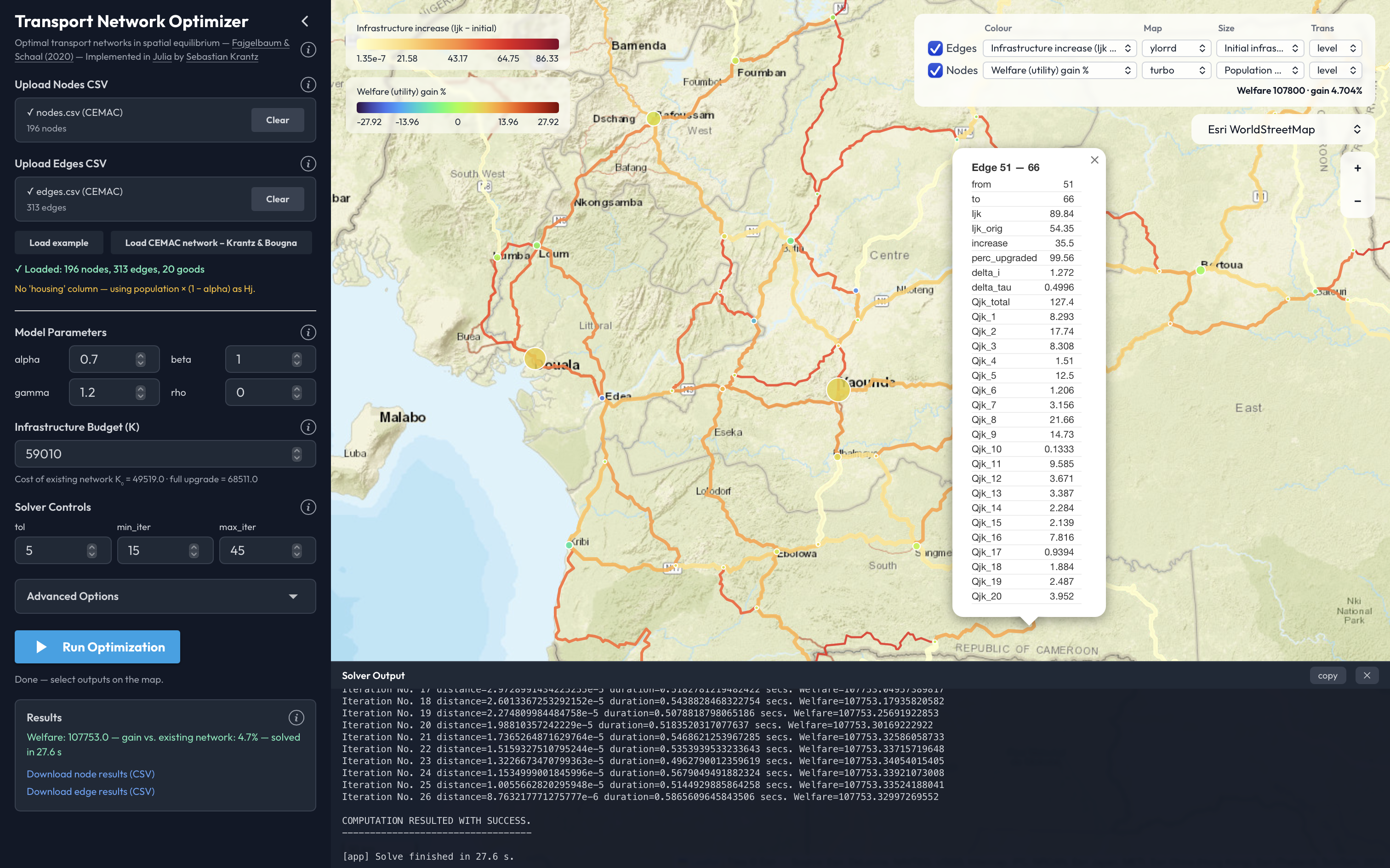 Transport Network Optimizer Preview